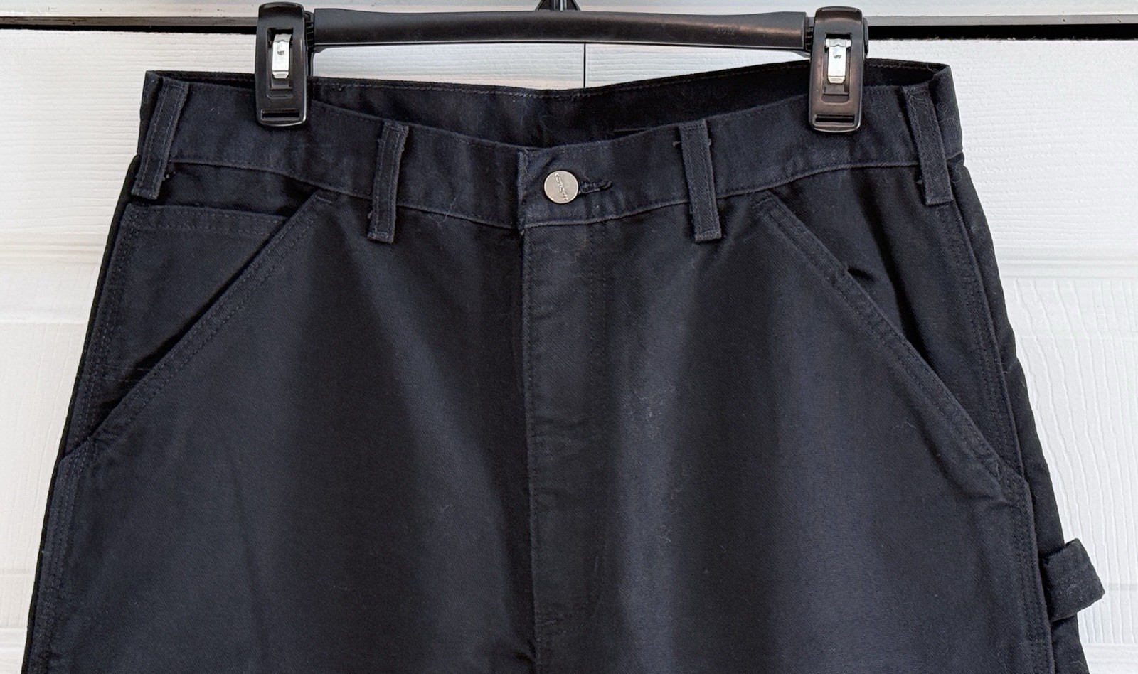 Carhartt Men’s Flannel Lined Utility Work Pants Black B111 Size 32X32 NWOT thumbnail 3