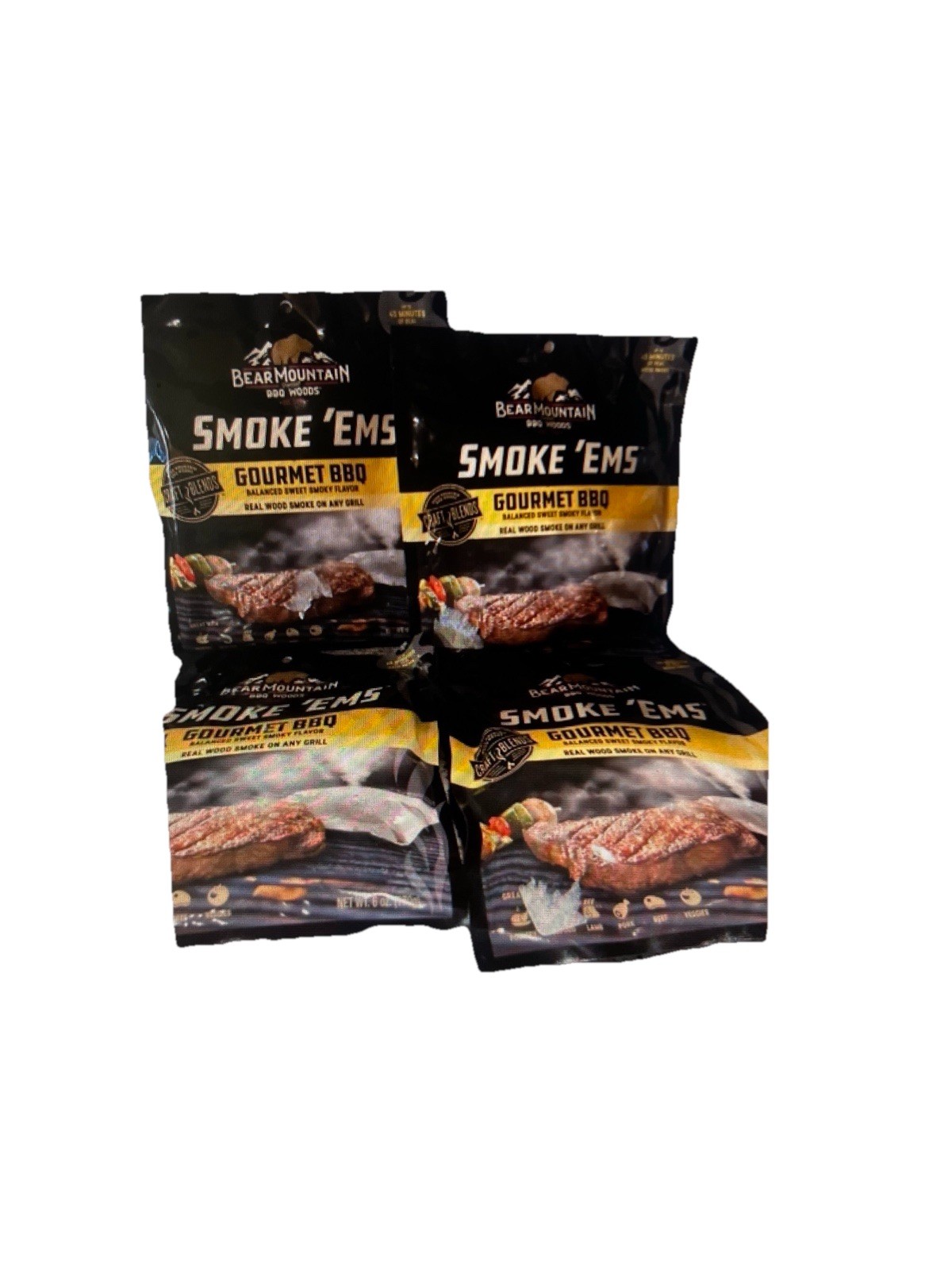 Bear Mountain BBQ Gourmet Smoke 'Ems 4 Pack