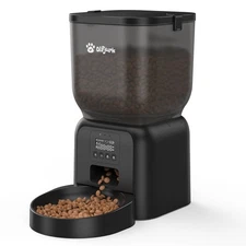 Automatic Dog & Cat Feeder with Freshness Preservation, 4L Timed Cat Feeder w...