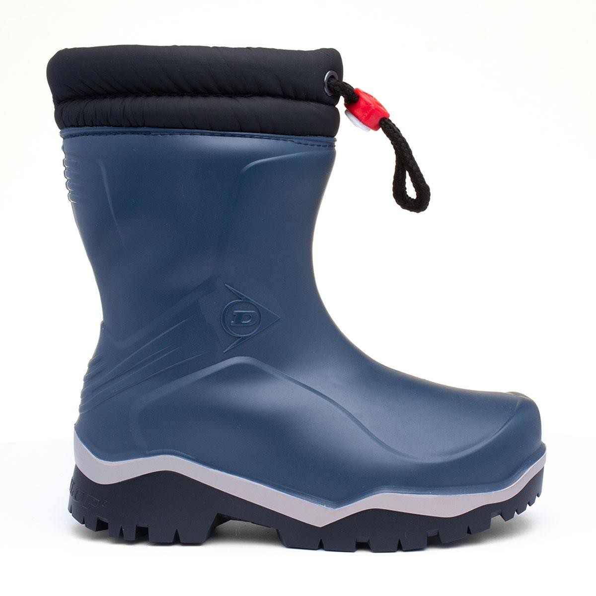 Dunlop Boys Wellies Blue Kids Girls Welly Waterproof Wellington Blizzard  SIZE