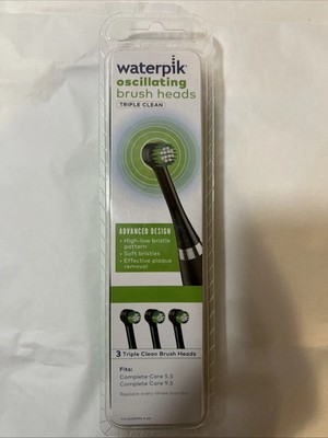 Waterpik Triple Clean Replacement Brush Heads - Black-  OTRB-3WB