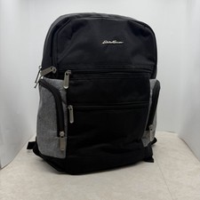Eddie Bauer Field Diaper Bag Backpack Black Grey Hiking Travel Places  Spaces