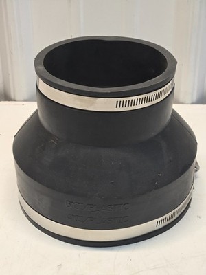 Fernco 1056-64 Flexible coupling 6  CI/plastic x 4 ''CI/plastic BRAND NEW c28