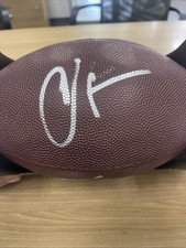 Chad Johnson (Ocho) and Tee Higgins Autographed Football