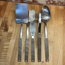 Vintage MCM 5pc Stainless Japan Kitchen Utens...