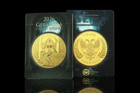 2026 Germania 1/200 oz Gold BU 45 MM Carded Gold