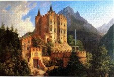 Castle Hohenschwangau Ravensburger 3000 Piece Jigsaw Puzzle 1985 COMPLETE NO BOX