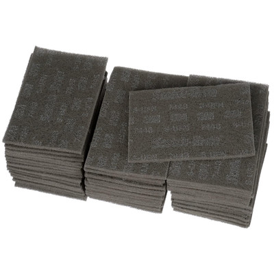 3M Scotch-Brite Ultra Fine Grade 7448B Hand Pad, Case of 60, 6 in X 9 in Hand Pa