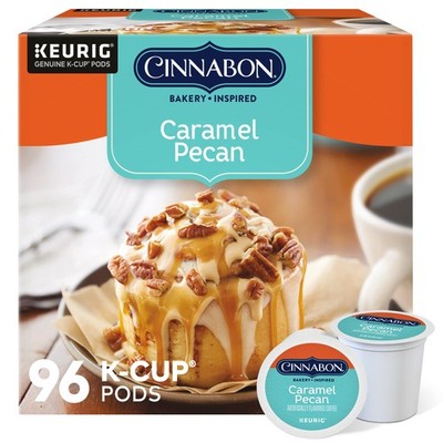 Caramel Pecan Coffee, Keurig Single Serve K-Cup Pods, 96 Count, 24 Count (4Pack)