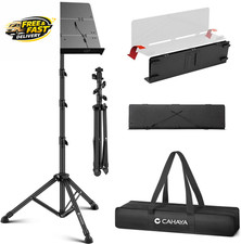 Sheet Music Stand Foldable: Music Stands with Tri-Fold Panel Height Adjustable t