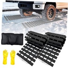 Portable Recovery Traction Mat Tracks for Car/Truck in 2 Pack 31.5  X 10.6  