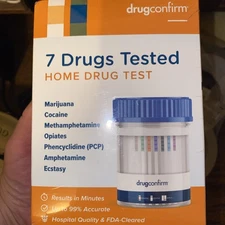 DRUGCONFIRM 7-Panel At-Home Drug Test Kit. Results In Minutes w/99% Accuracy
