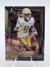 2025 Bowman University Chrome 1st - Malik Rutherford #23 Atlanta Falcons Rookie