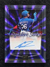 2024 Panini Donruss Signature Series Laser Sebastian Walcott #SS-SW Auto 0o3x