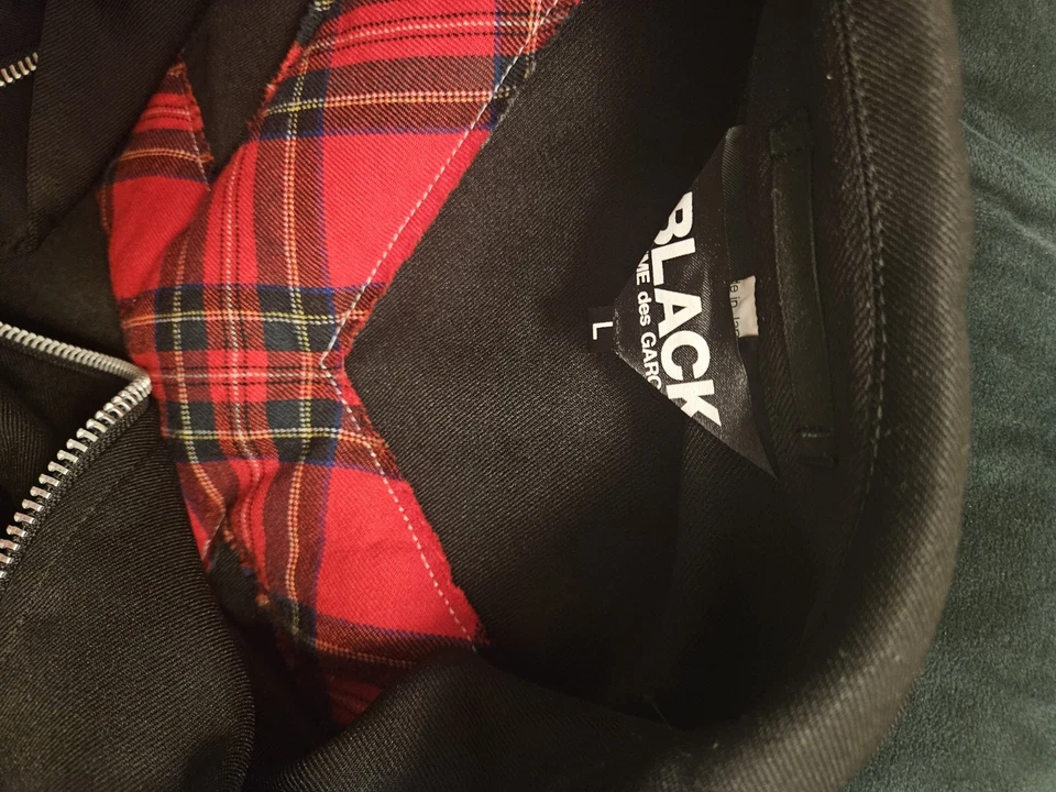 РЕДКАЯ винтажная черная куртка всадника Comme Des Garcons размер L - Изображение 3 из 4