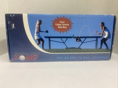 PUSH-n-PLAY PONG Table Tennis Ball Dispenser New Open Box Vintage