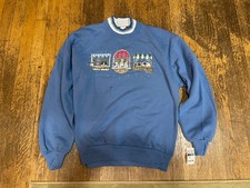 NWT Vintage Morning Sun Sweatshirt Womens Large Granny Puppies Cats Back Hit