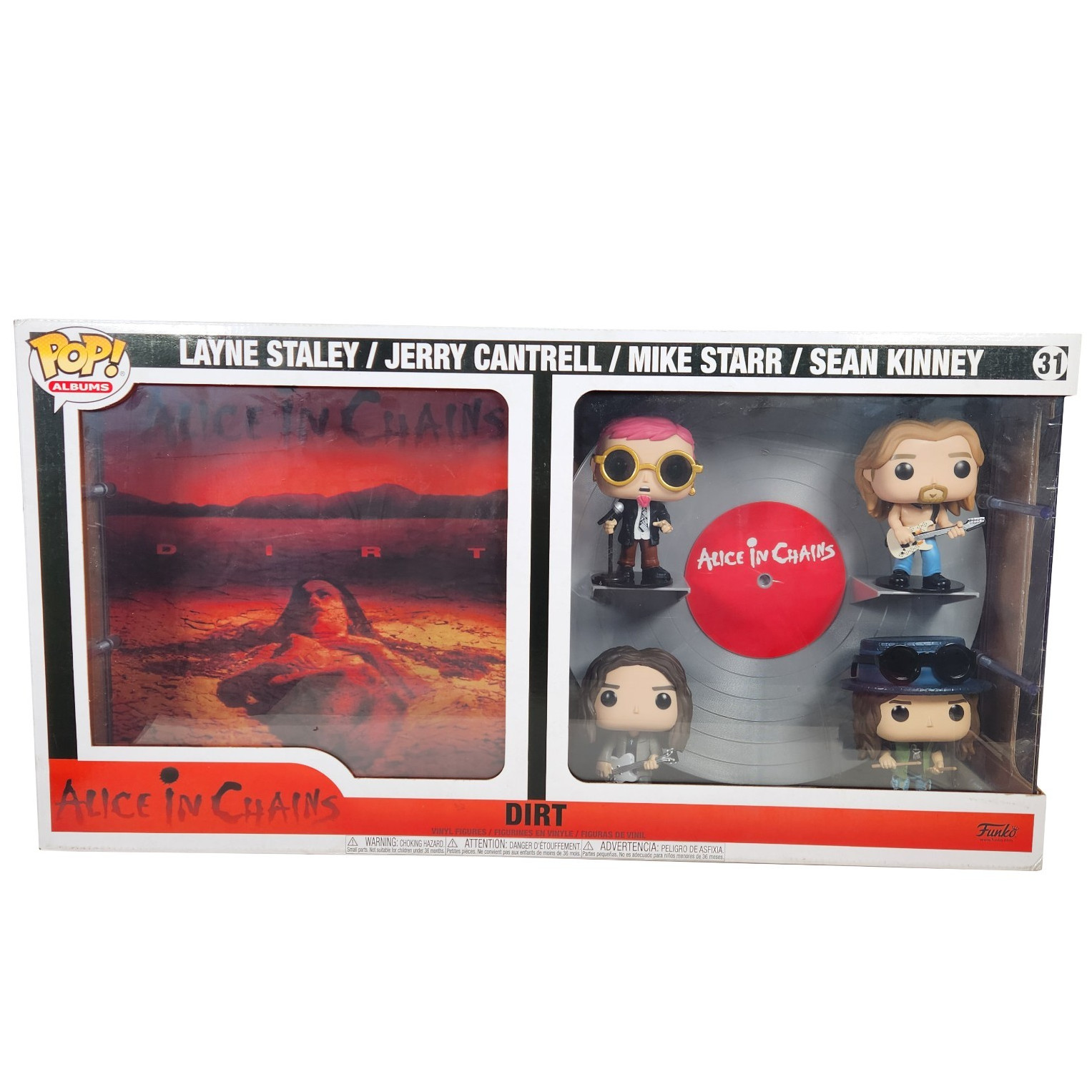 Funko Pop! Albums Deluxe: Alice In Chains - Dirt #31- 4 Pack Figures New In Box!