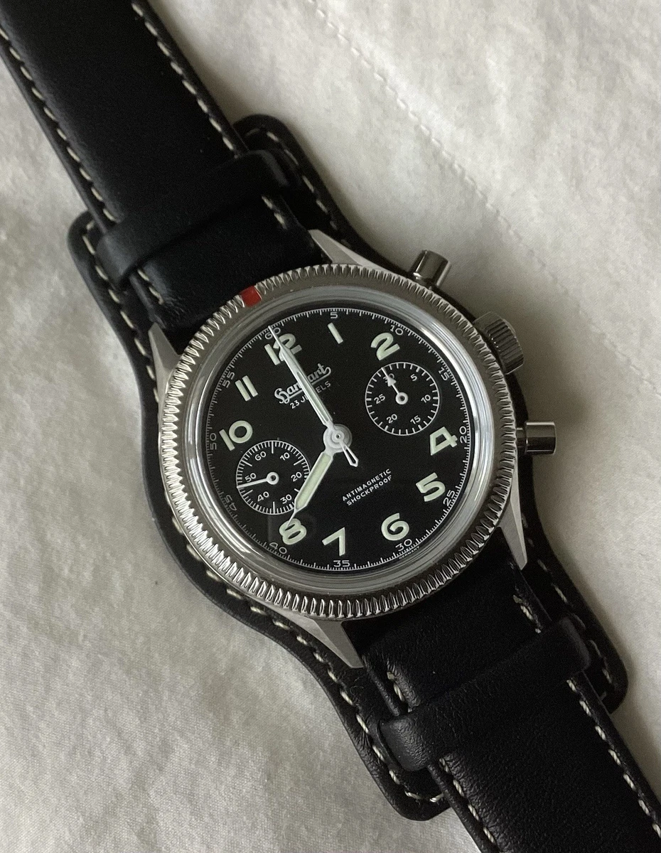 Montre Vintage Hanhart 3 Jewels Shockproof - Chronographe Mécanique