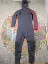 Billabong Furnace Carbon Comp Hooded Wetsuit 4/3mm Chest Zip Womens M