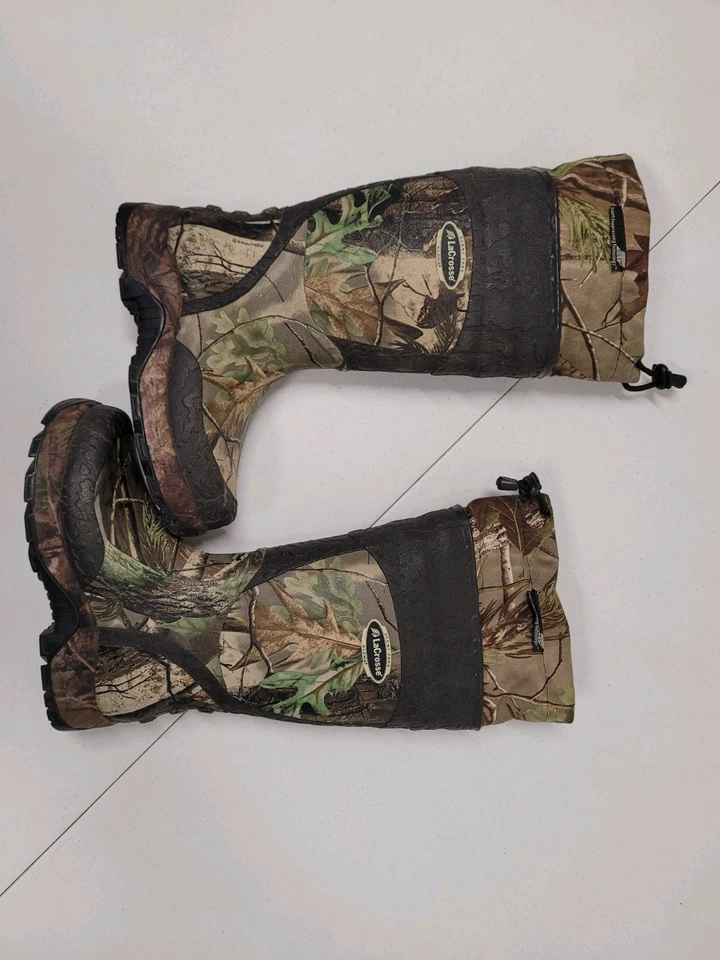 LaCrosse Hunting Boots EUC Alpha Scent SST 18in Tree Camo 201600 Mens US 7  - Image 3 of 4