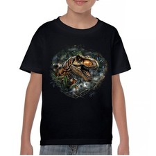 T-Rex Jungle Youth T-shirt Roaring Dinosaur Tropical Predator Jurassic Kids