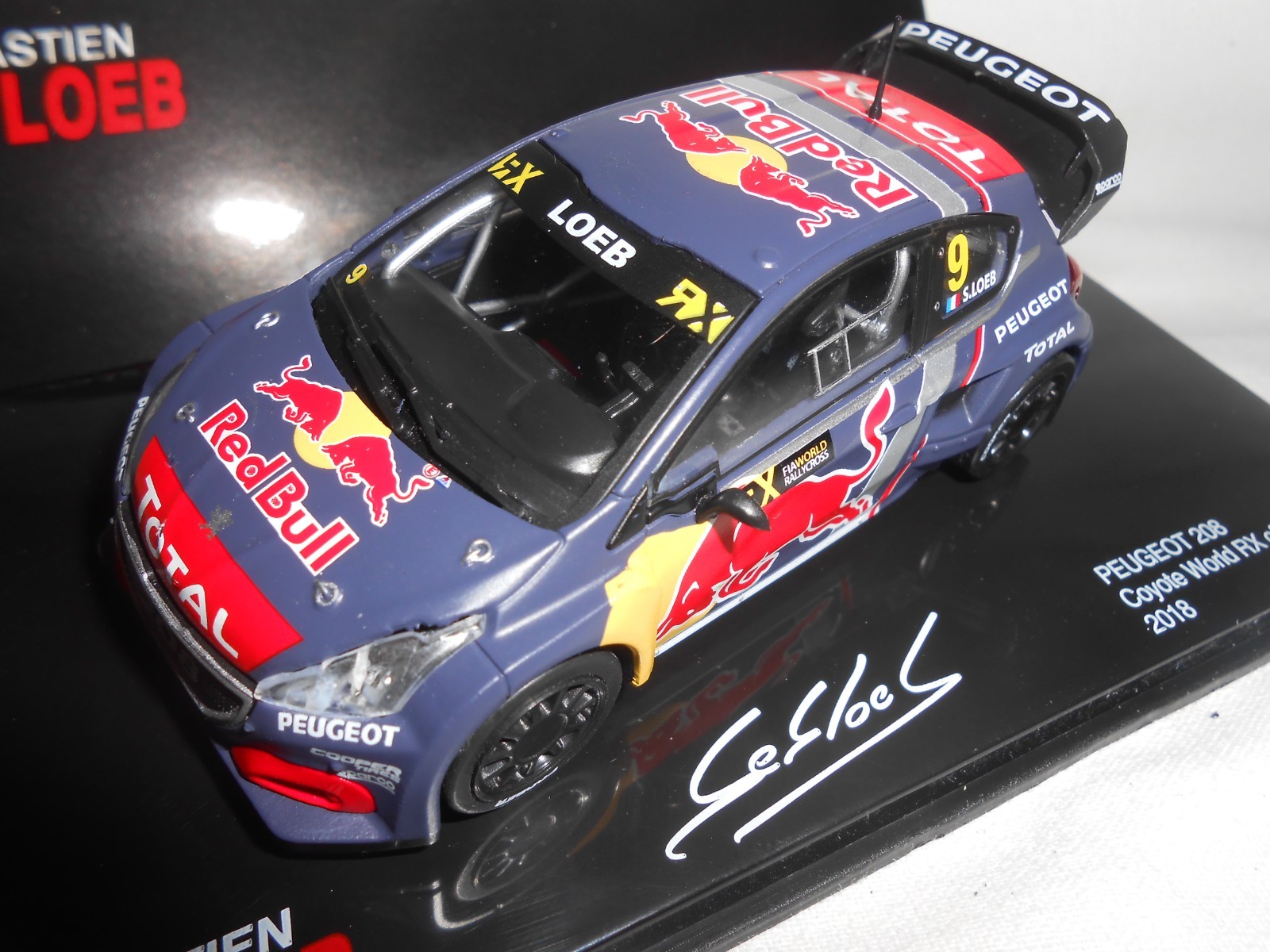 Peugeot 208 World RX Belgique 2018 miniature 1/43 cadeau idéal pour passionné