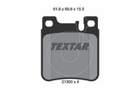 Bremsbelagsatz Scheibenbremse Hinten Textar 2130501 FÜR Chrysler Mercedes
