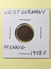 COINS - WEST GERMANY - 1 PFENNIG 1948 F