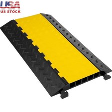 5 Channel Heavy Duty Cable Protector Ramp Traffic Speed Bump Safety Use