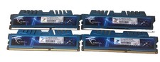 G.Skill RipJaws 32GB 4x 8GB DDR3-1600 PC3-12800 Desktop RAM F3-1600C9Q-32GXM