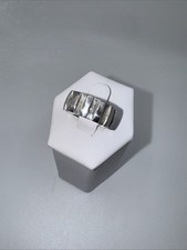 Vintage Sterling Ribbed Band Sz 6.25