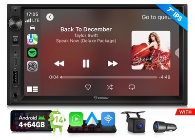 Eonon UX7A Double 2Din 7'' Car Stereo Android Auto 14 Audio 2Din GPS Navi CarPlay