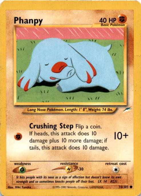 Phanpy Common Neo Destiny 076/105 HP