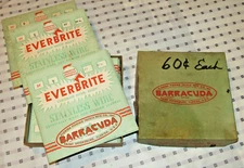 10 PACKS VINTAGE BARRACUDA EVERBRITE STAINLESS WIRE FOR FISHING LEADERS! 108 LBS