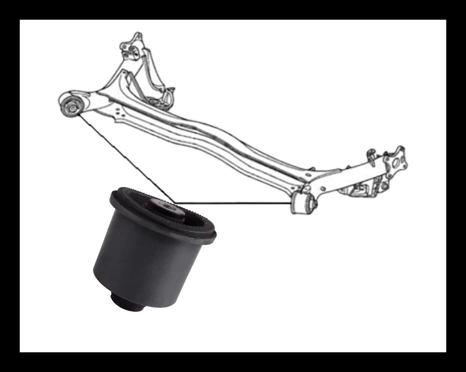 2 BUJES DE VIGA DE EJE TRASERO PARA HONDA CIVIC 1.3L 1.8L 2.2L CIVIC VIII 1.3L Foto 2 de 2