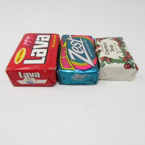 Vintage Bar Soap Lot Zest Lava Cape Shore Cranberry 3 & 5 oz bars NOS - Picture 7 of 12