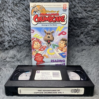 The Adventures Of Commander Crumbcake VHS Tape 1988 Hi-Tops Reading Skills Show