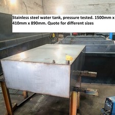 Stainless Steel Water Tank - Canal Boat, Widebeam, 551L Capacity-Pressure Tested