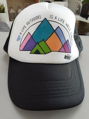 Rei Co-op Trucker Hat Cap Hiking Outdoors Snapback Mountain Cap