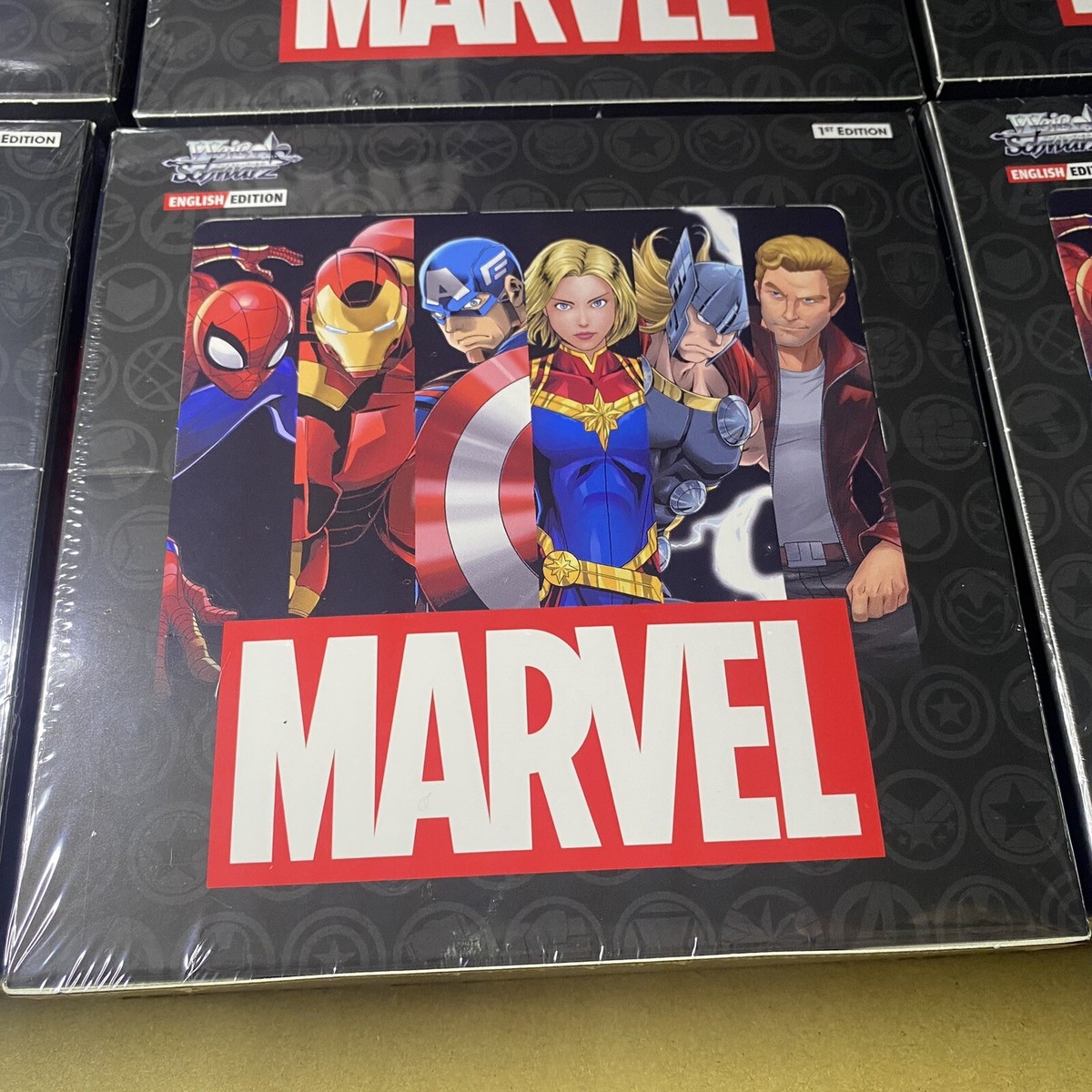 MARVEL ENGLISH 1st Edition WSE Weiss Schwarz WS TCG Booster Box / Sealed  Case
