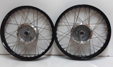 Produktbild - 2x Rad Räder Speichenrad Felge schwarz Simson S51 S50 KR51 Schwalbe S70 Alu 1,6