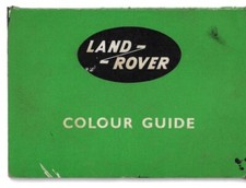 Land Rover Series II Colours c1960-1961 UK Small Format Foldout Brochure FAIR