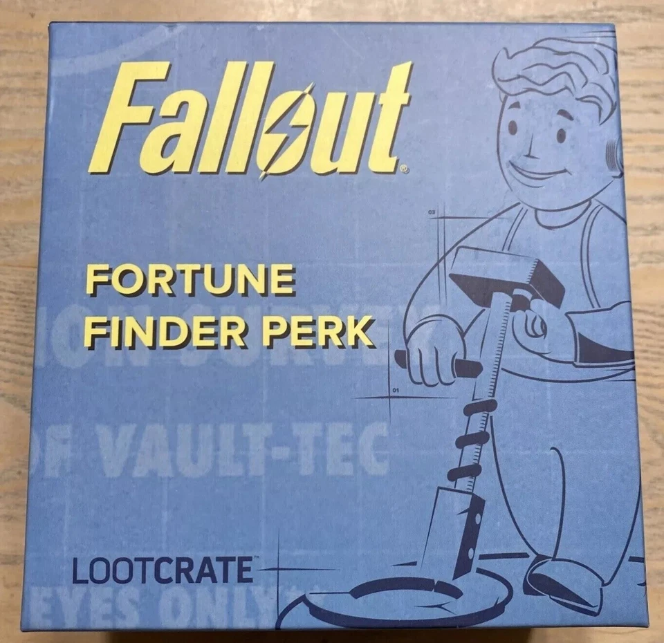 Fallout Figure Fortune Finder Perk New and Sealed Box Loot Crate Exclusive 2018 - Image 2 of 4