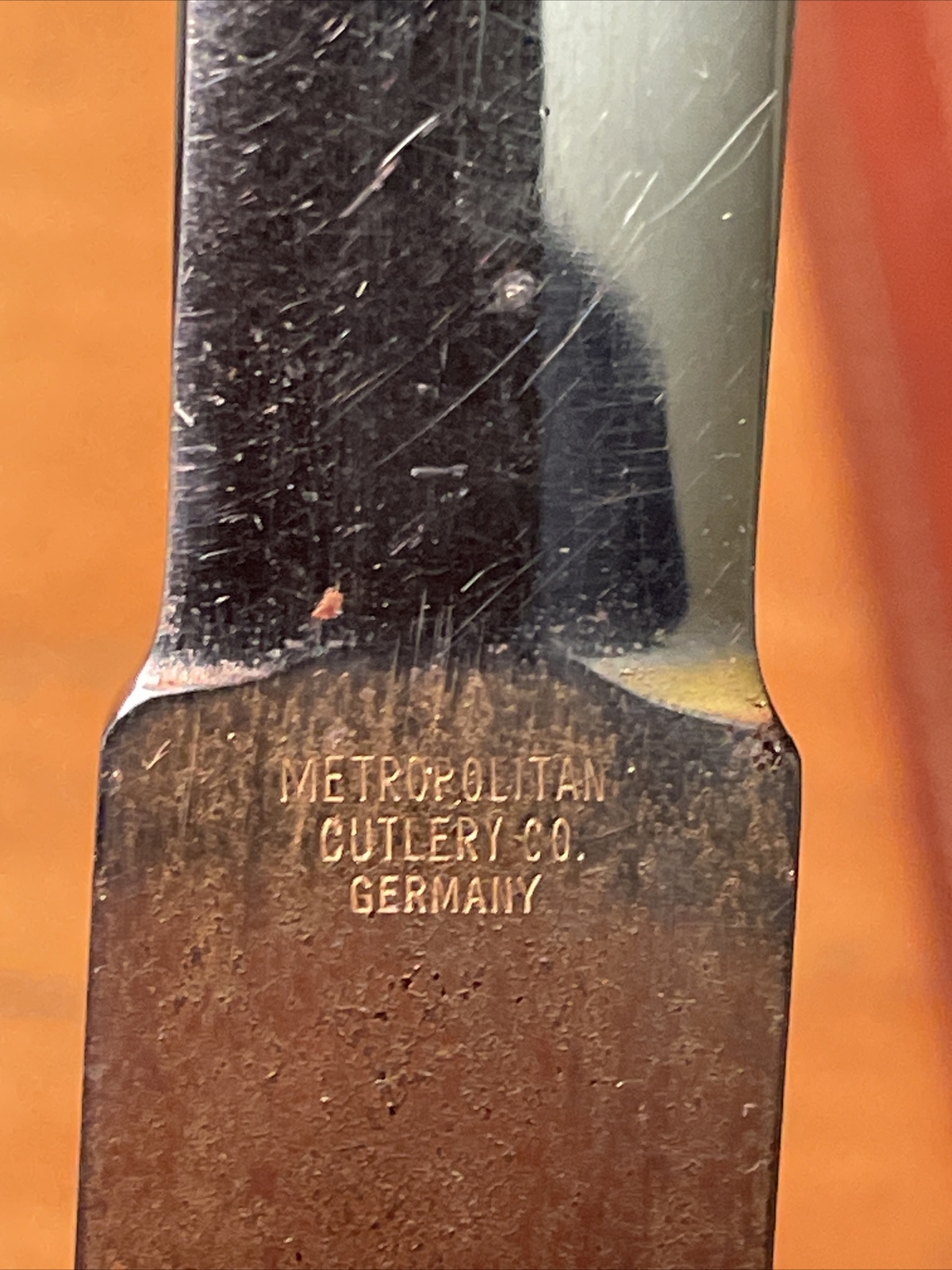 Vintage Letter Opener With Scissors And Leather Sheath Metropolitan Cutlery USED eBay