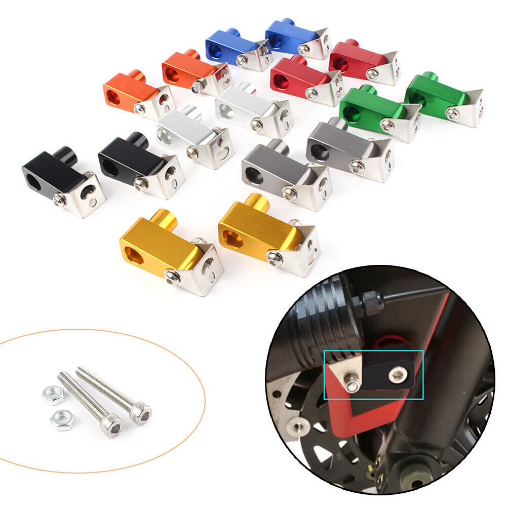 2x Fog Light Bracket Fit Motorcycle Modification Support Holder Metal Alloy