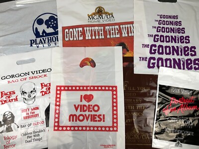 Movie Rental Store Promo Bags - You Choose! - Vintage - 80s-90s Film VHS Release