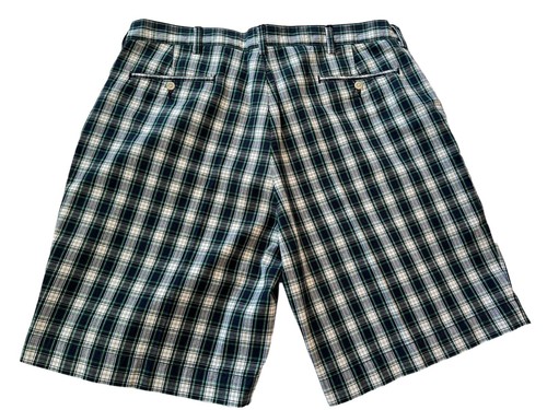 Pantalones Cortos Polo Ralph Lauren Para Hombre Tartán Cuadros Verde Azul Para Hombre 38 x 10 Chinos Golf - Imagen 2 de 9