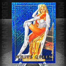 2024 Marvel Masterpieces '92 PLATINUM - White Queen - #95 BLUE TRAXX MINT