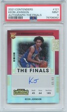 2021-22 Panini Contenders Keon Johnson The Finals Auto /49 PSA 9